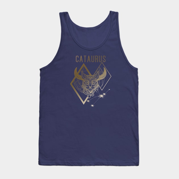 A zodiac cattery: Taurus - cataurus 2.0 Tank Top by Blacklinesw9